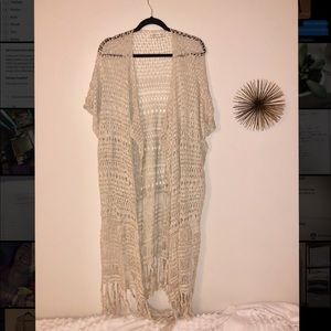 Abercrombie and Fitch open knit festival cardigan